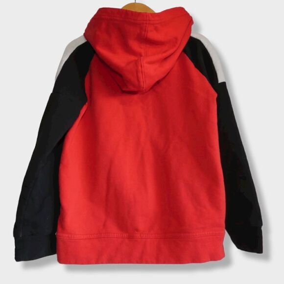 Puma Red and Black Raglan Zip Up Hoodie Size 7 - Picture 2 of 5